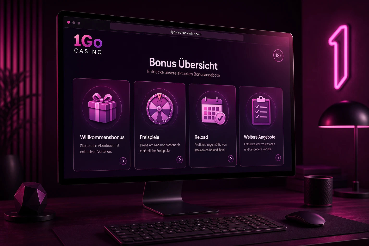 Die Bonuswelt bei 1Go Casino auf einen Blick
