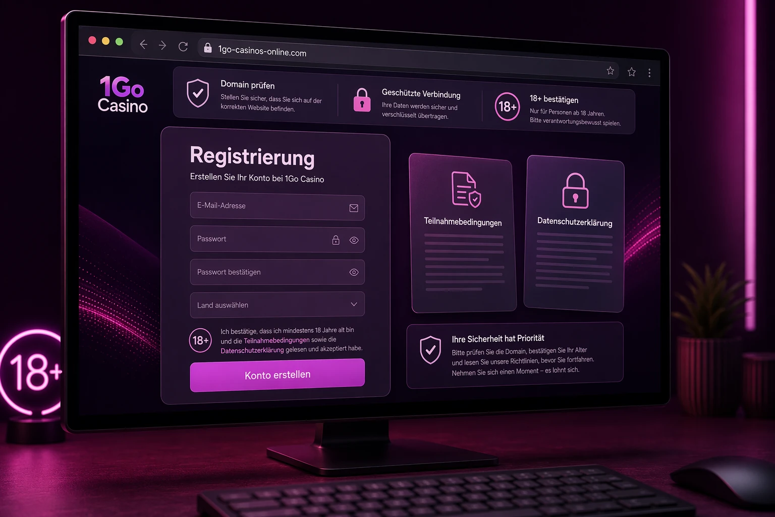 Registrierung und Kontoeröffnung ohne unnötige Risiken